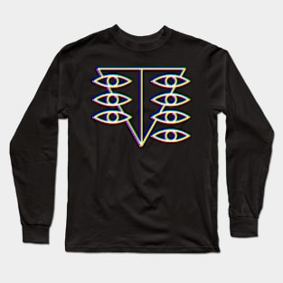 Neon Genesis Evangelion Seele logo glitch effect Long Sleeve T-Shirt